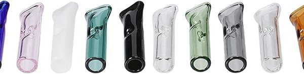 7-12mm Dia Reusable Glass Tips for Filter Flat Mouthpiece Multi-Colors
