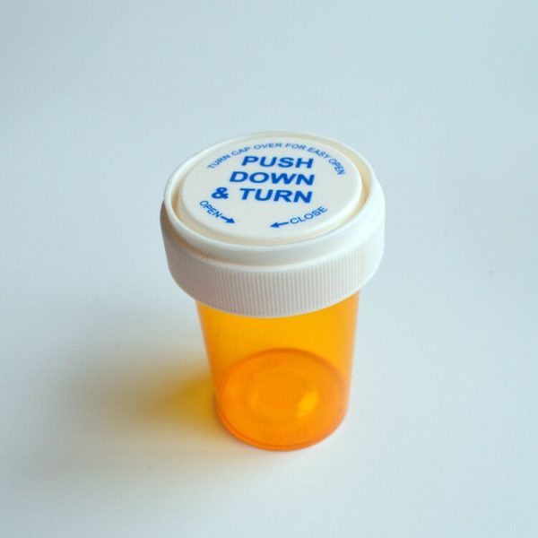 Colorful 20dr Black White Plastic Reversible Cap Vial Medicine Packaging Bottles